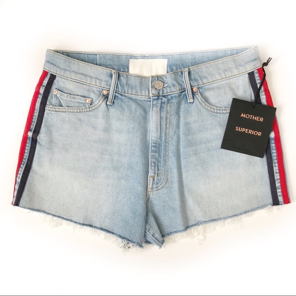 Mother Superior Easy Does It Stripe Shorts Size 29 - Picture 2 of 16